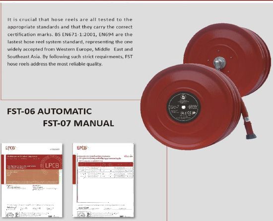 LPCB EN671 / EN694 Fire Hose Reels (Automatic & Manual)
